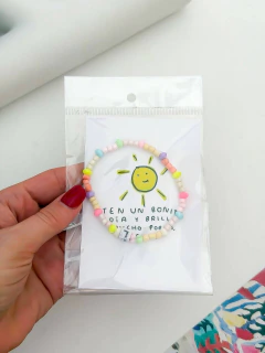 PULSERA MOSTACILLAS LETRAS - tienda online