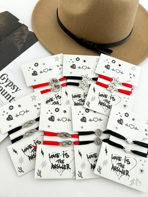 PULSERA MEJORES AMIGOS X 3 SURTIDAS