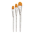 Set de 3 Pinceles Artístico Pro Bolong Artist Brushes - Transparentes