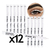 Pack de 12 Delineadores Líquidos Blanco Fibra Marker Eyeliner Gatito Pink 21 - Mayorista
