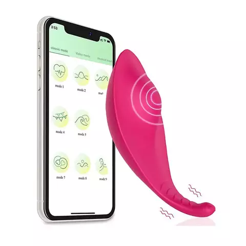 Vibrador De Calcinha Longa Á distância - App Roxo