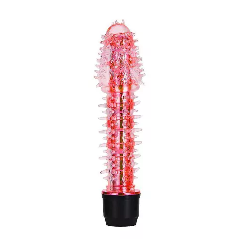 Vibrador ao estilo Personal com Capa Texturizada Vermelho