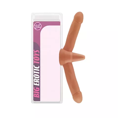 PRÓTESES HAVAIANA PLUG COM VIBRADOR E 2 PÊNIS