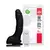Protese Bengala Com Escroto Ventosa e Vibro - Preto 21X5