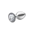 Plug Prata P com Pedra Cristal na internet
