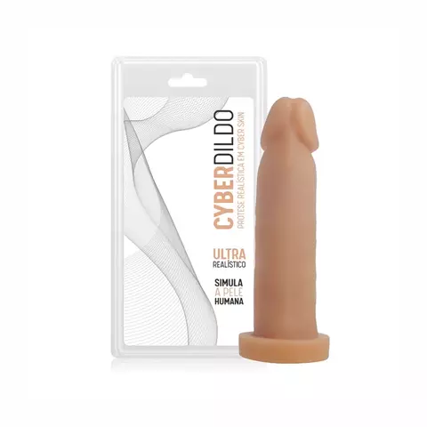 Pênis Pele sem Vibro em CyberSkin - 16x4,5cm