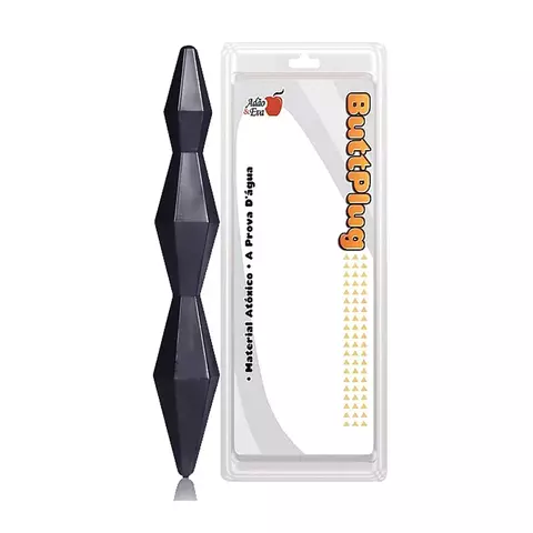 Plug Anal Diamond 18 Cm Na Cor Preto