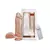 Pênis Com Escroto Vibro E Ventosa 20,5 x 4,7 cm- Bege - comprar online