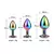 Plug Anal de Aço com Pedra de Cristal - Tamanho G - Vermelho - loja online
