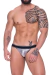 Jockstrap Prateada com detalhe tricolor