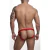 Jockstrap Vermelho com elastico duplo frontal na internet