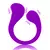 Vibrador De Casal 10 Modos De Vibração Em Silicone Com Controle Remoto Roxo - Segredo Erótico SexShop