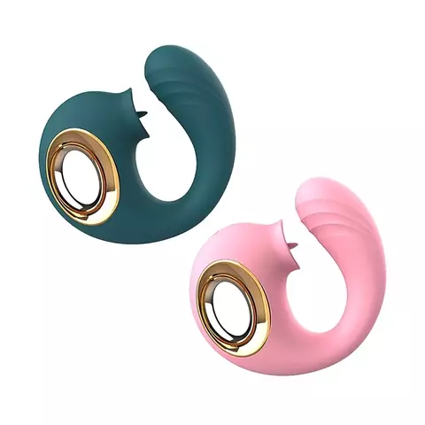 Vibrador de Ponto G e Clitóris com Língua - Snail