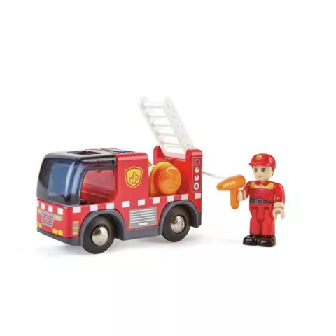 Camión de bomberos con sirena