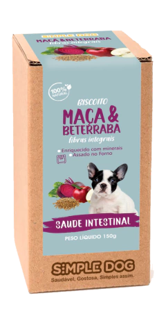 Biscoito Simple Dog Maçã e Beterraba