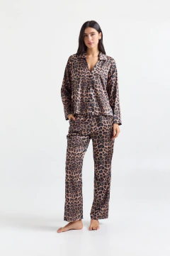 Pijama Camisero M/l Y Pantalon Ancho Sweet Lady 9654