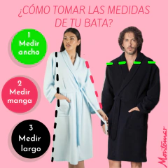 Bata de corderito "MONTEMAR" ART - 5022 - tienda online