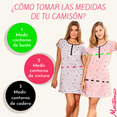 Camisón Invierno Algodón "NORALE" ART - 7447 - tienda online