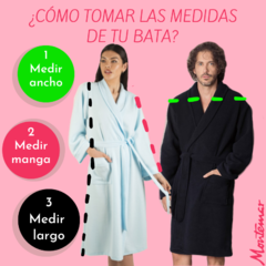 Bata de polar para hombre "NINO MORI" ART - 5008