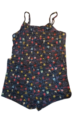 Pijama Mujer Verano Bretel Fino Corto "PROMESSE" ART - 0026 - Lenceria Montemar