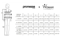 Malla enteriza estampada culotteless Promesse ART - 50178
