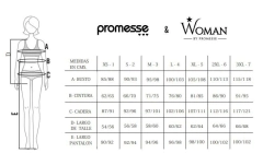 446Pijama manga larga y pantalon babucha con puños. "PROMESSE" ART - 10116 - comprar online