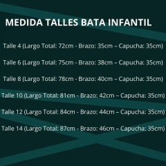 Imagen de Bata con capucha bordada para nena. "BIANCA SECRETA" ART - 21087