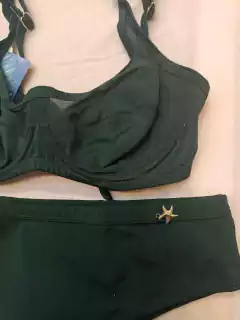 Malla Bikini Con Aro Y Culotte Color Liso 4124 Sol Y Oro en internet