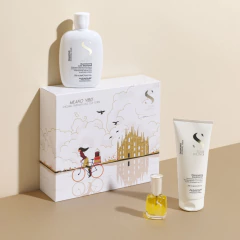 Alfaparf Holiday Kit Semi di Lino Diamond Shampoo x250ml + Acondicionador x200ml + Sérum x15ml - tienda online