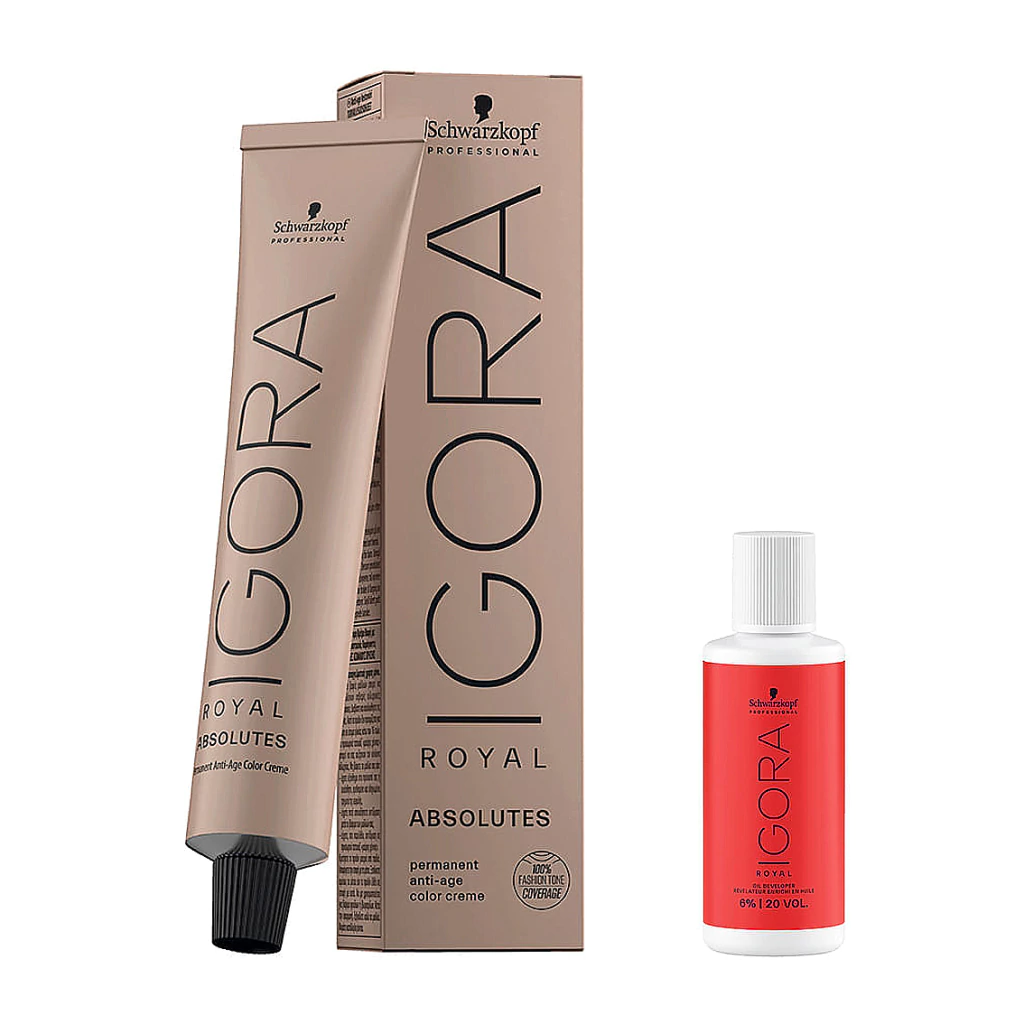 Schwarzkopf Tintura Igora Absolutes x60ml + Oxidante de Regalo x60ml