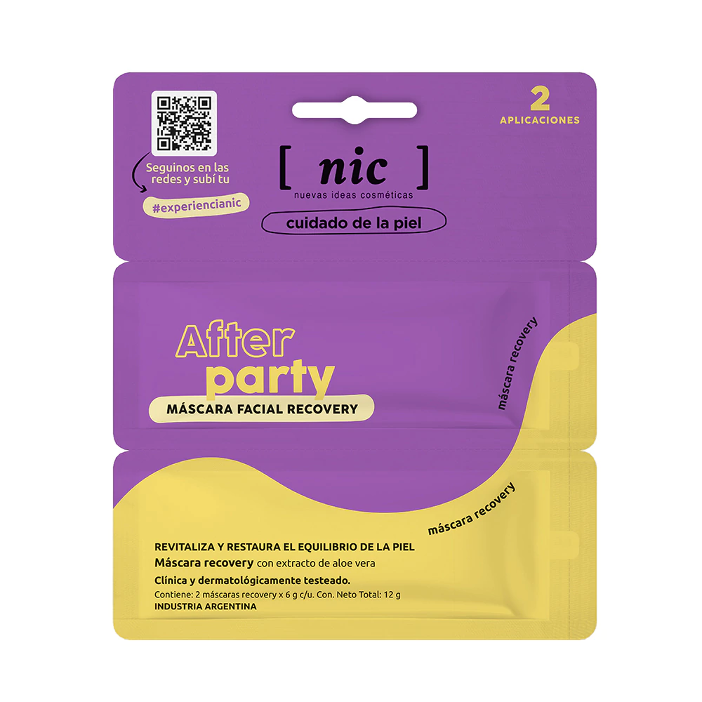 Nic AFTER PARTY Máscara facial Recovery x 12 g