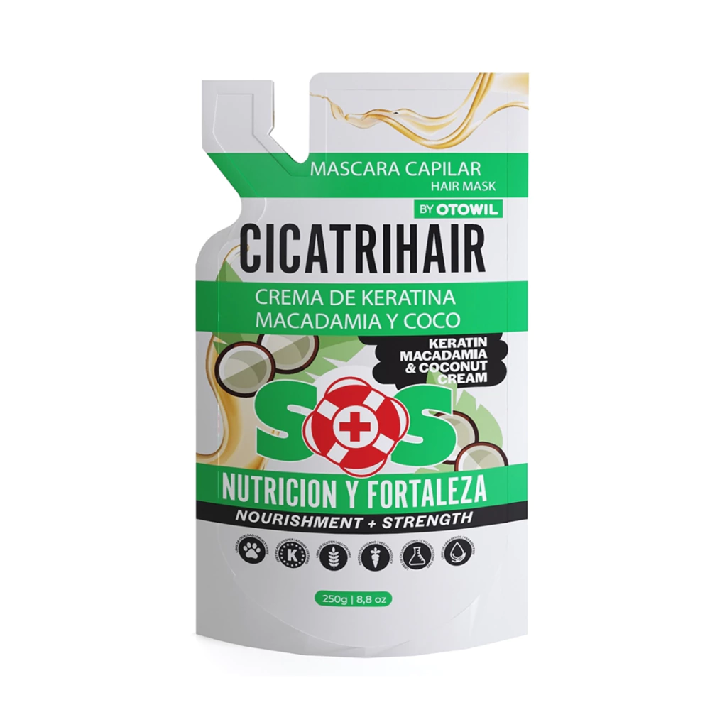 Otowil Cicatrihair Keratina y Macadamia y Coco Refill |250grs