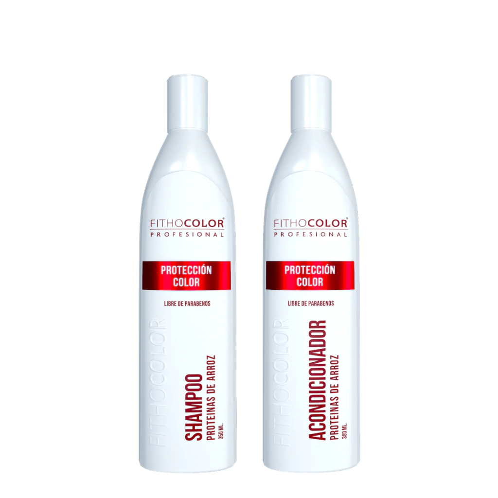 Fithocolor combo proteina de arroz shampoo x350ml + acondicionador x350ml