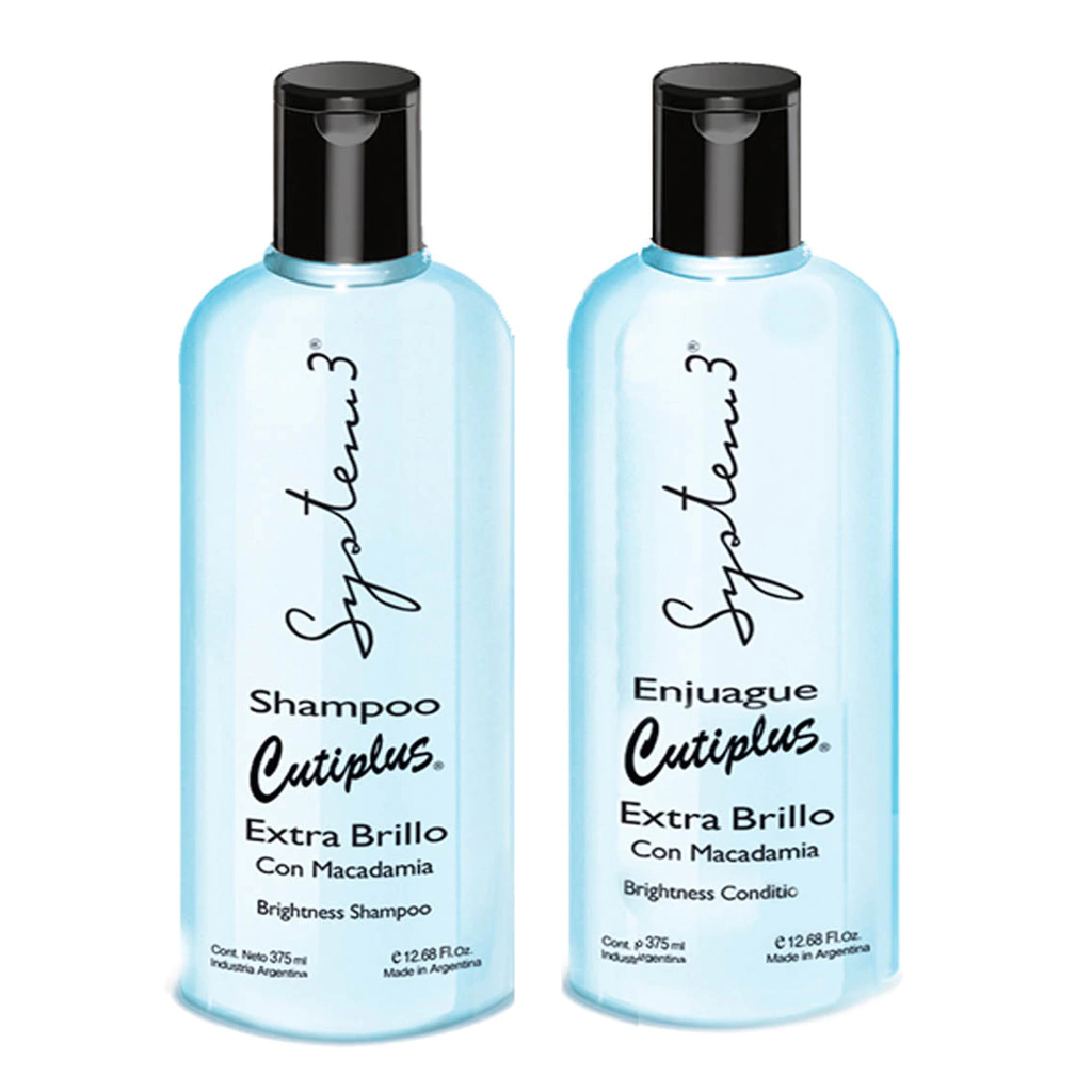 Combo System 3 Shampoo Cutiplus + Acondicionador Cutiplus x375ml