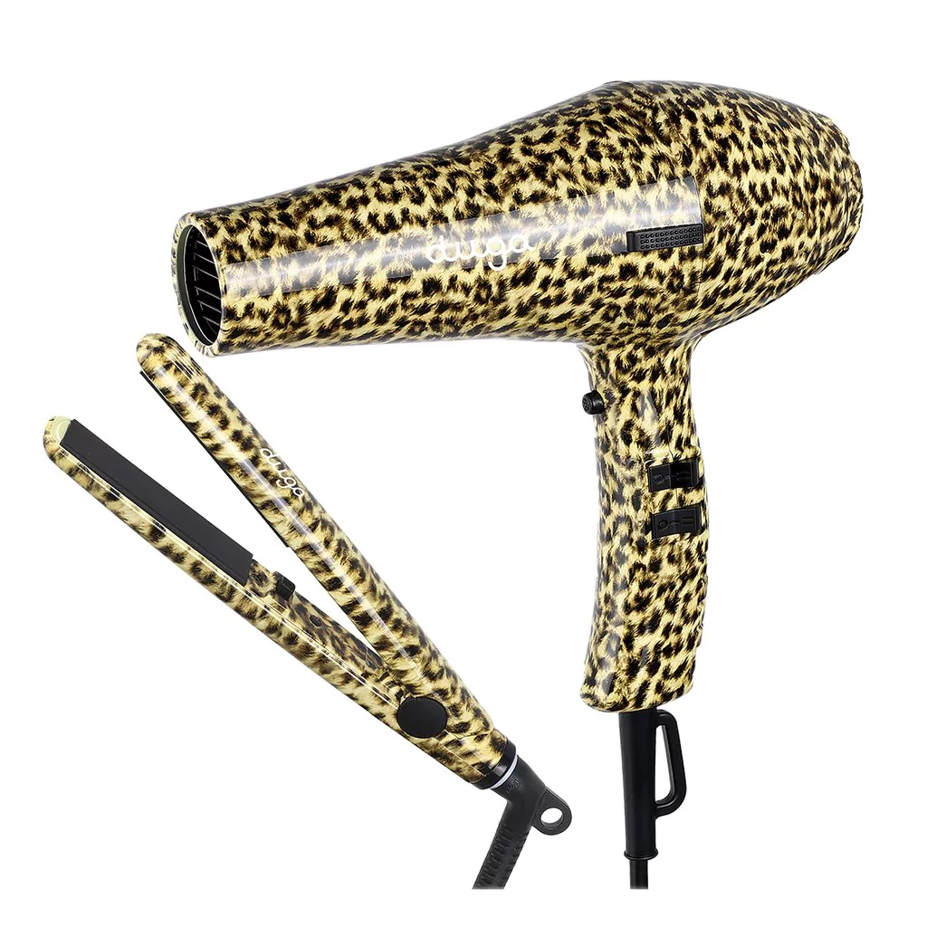 Combo Duga Secador de Pelo + Plancha Mini Animal Print