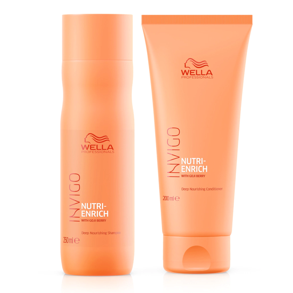 wella combo invigo nutri enrich shampoo x250ml + acondicionador x200ml