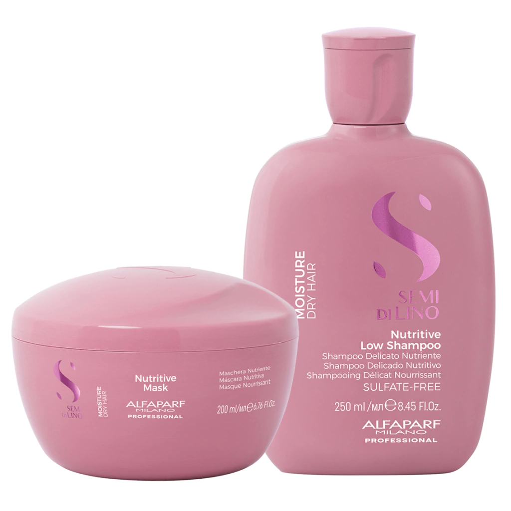 Alfaparf Combo Semi di lino Nutritive Shampoo x250ml + Mascara x200ml