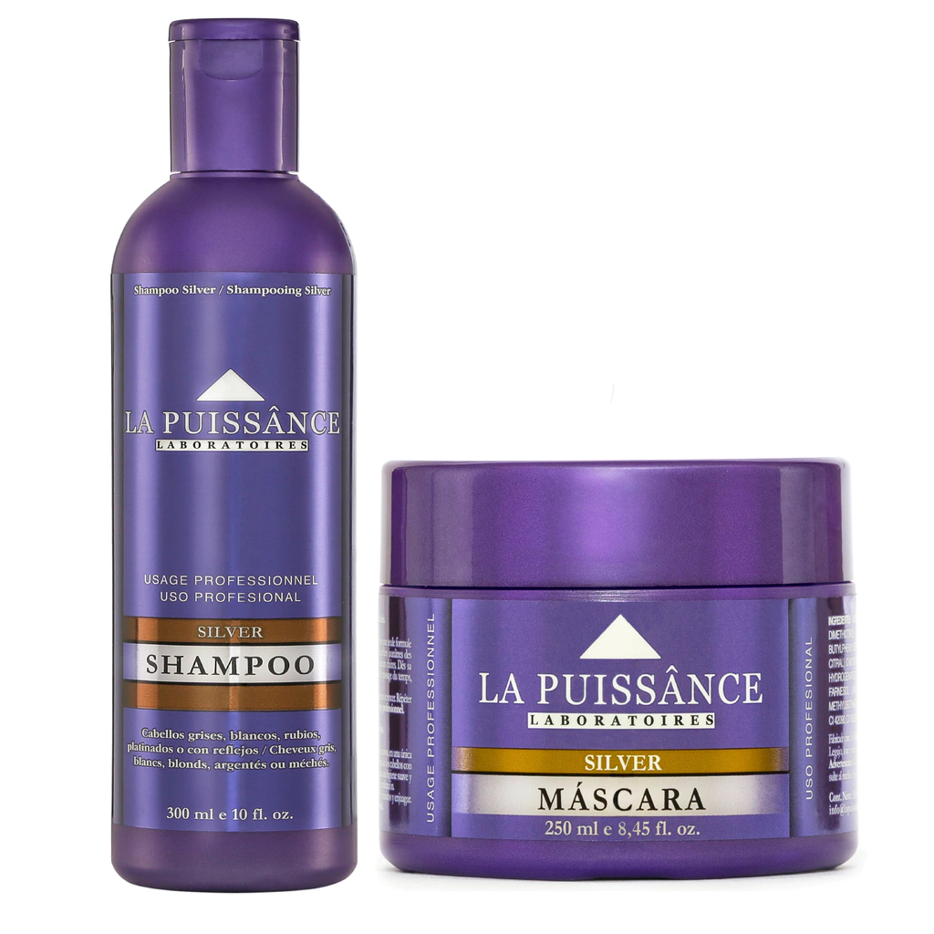 La Puissance Combo Matizador Silver Shampoo x300ml + Mascara x250ml