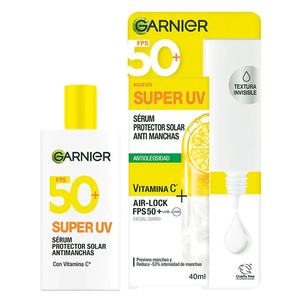 Garnier Sérum Protector Solar Facial Anti Manchas FPS 50+ x40ml