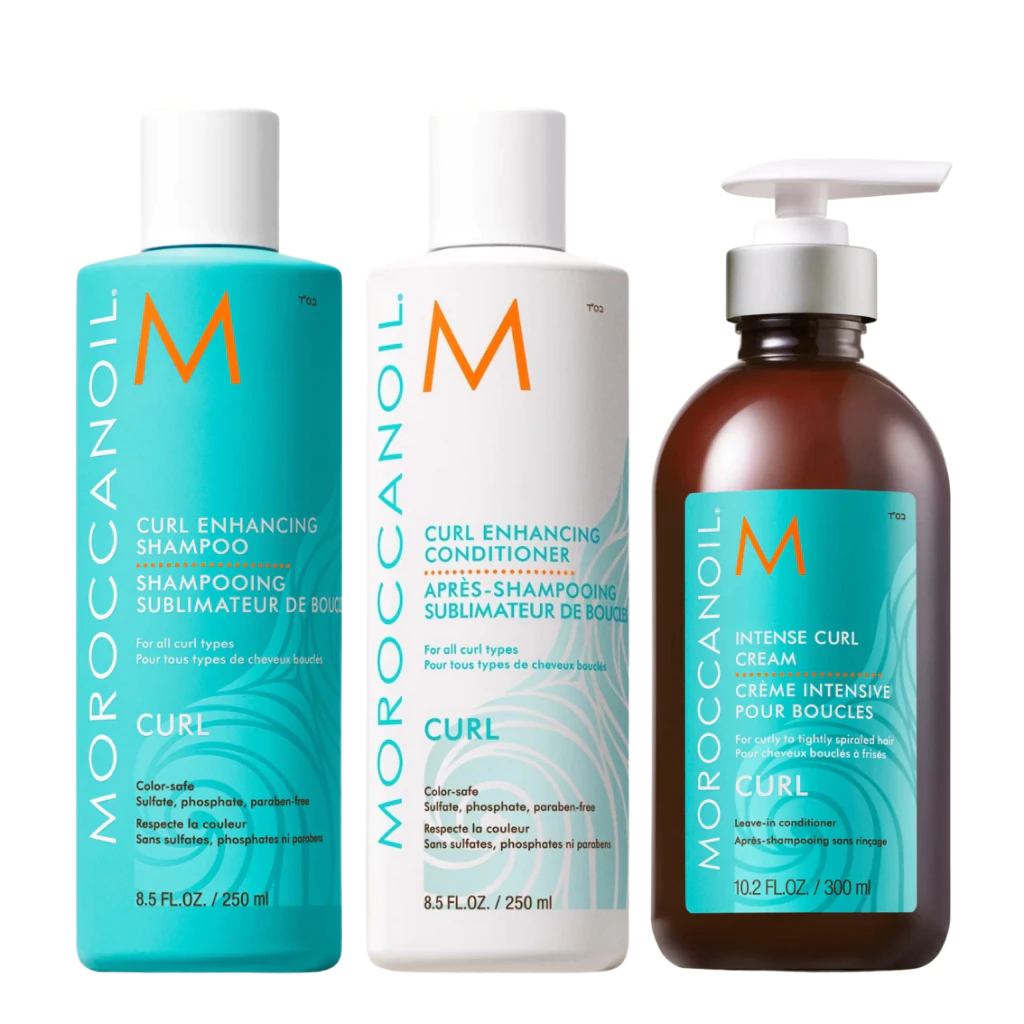 Combo Moroccanoil Curl Shampoo x250ml + Acondicionador x250ml + Crema para Peinar x300ml