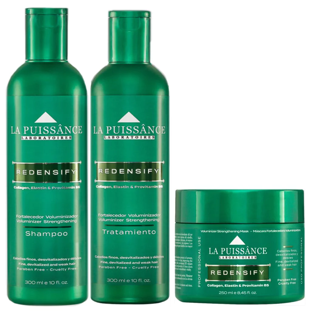 COMBO LA PUISSANCE VOLUMINIZADOR FORTALECEDOR SHAMPOO x300ml + TRATAMIENTO x300ml + MASCARA x250ml