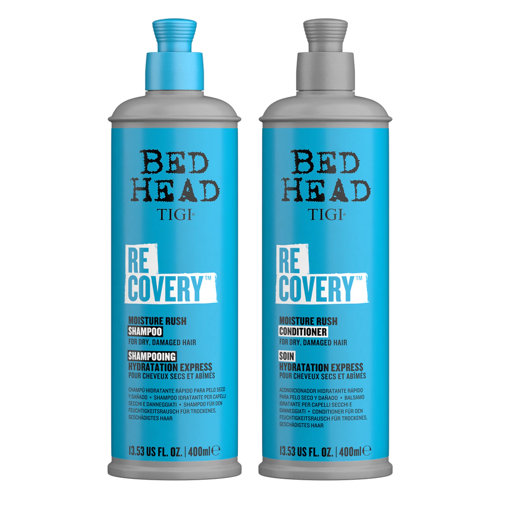 Tigi combo recovery shampoo x400ml + acondicionador x400ml