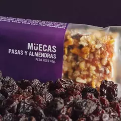 Barra de Cereal Pasas y Almendras x 45 grs MUECAS (x 8 unidades)