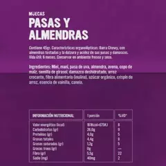 Barra de Cereal Pasas y Almendras x 45 grs MUECAS (x 8 unidades) - comprar online
