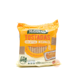 Tostadas de Arroz Integral Con Sal x 150 grs MOLINOS ALA (x 12 unidades)