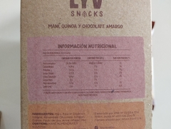 Barra Artesanal Mani, Quinoa y Chocolate Amargo x 30 grs LYV (x 9 unidades) en internet