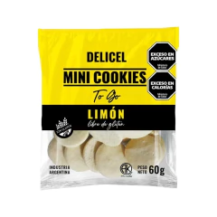 Minicookies sabor Limon sin gluten x 60 grs DELICEL (x 10 unidades) en internet