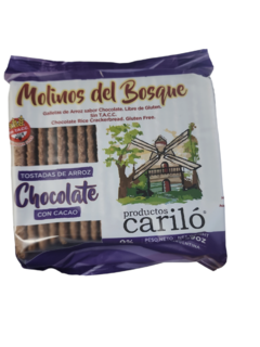 Galletas de arroz Chocolate sin tacc x 150 grs CARILO (x 6 unidades) - Tienda Oeste Alimentos Naturales