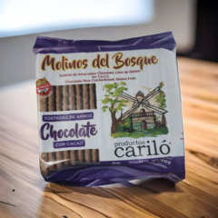 Galletas de arroz Chocolate sin tacc x 150 grs CARILO (x 6 unidades) - comprar online