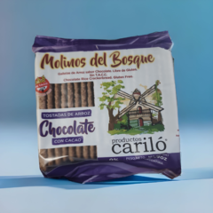 Galletas de arroz Chocolate sin tacc x 150 grs CARILO (x 6 unidades)